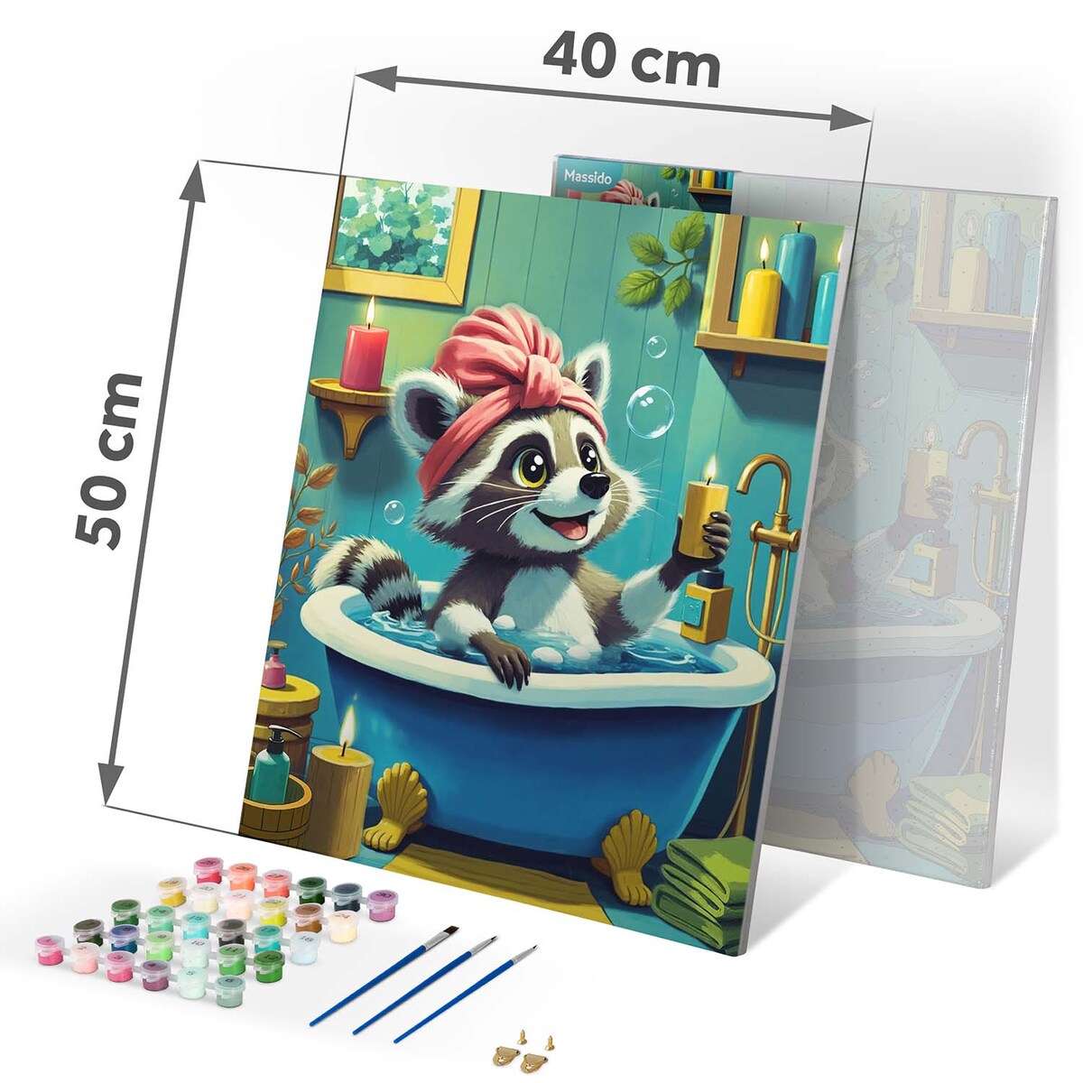 Malowanie po numerach obraz z ramą 40x50 Szop Massido