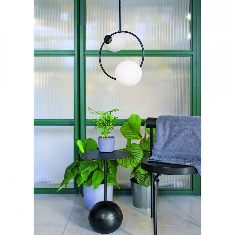 FUPPU A czarna sufitowa lampa wisząca