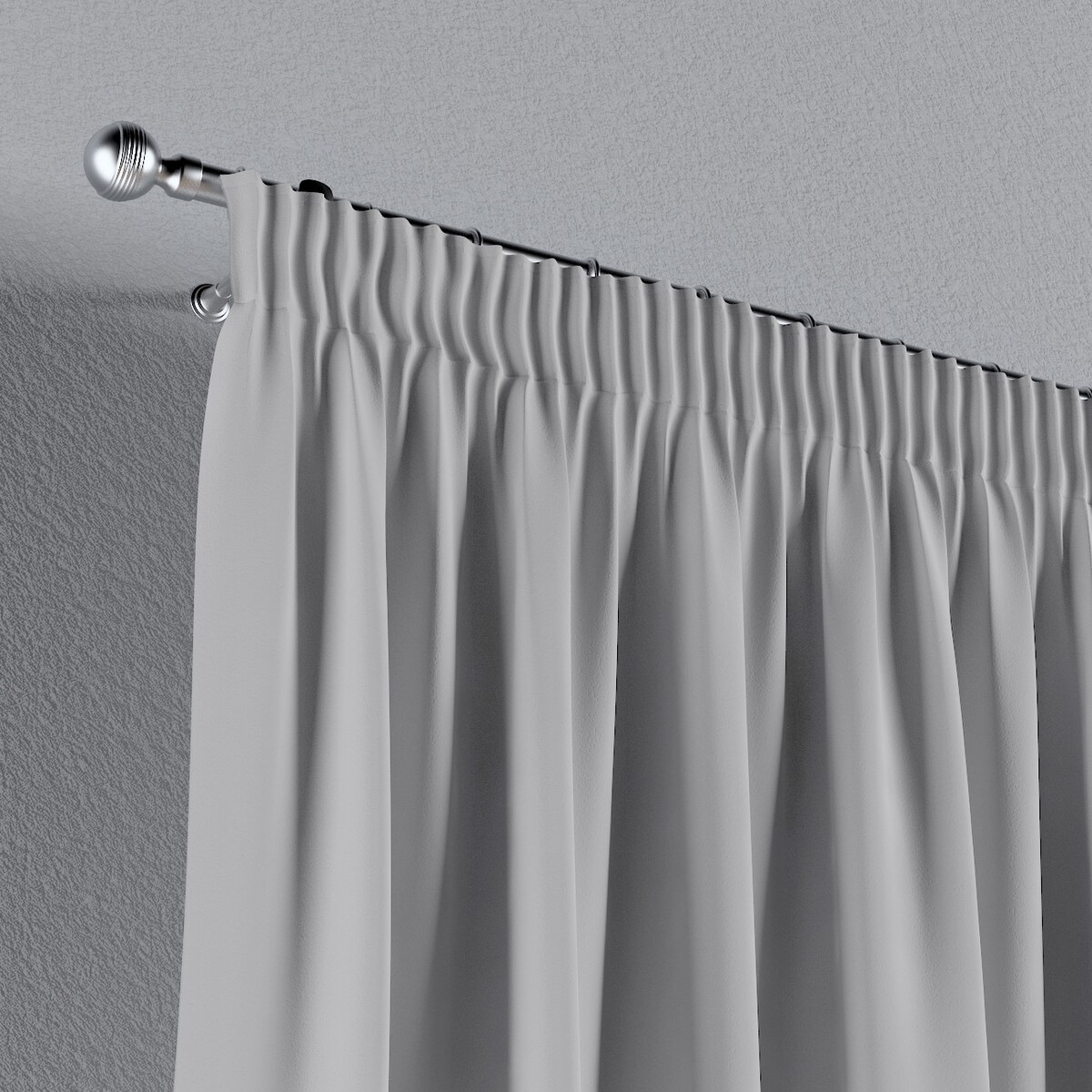 Zasłona na taśmie marszczącej 1 szt. 130x245 srebrny