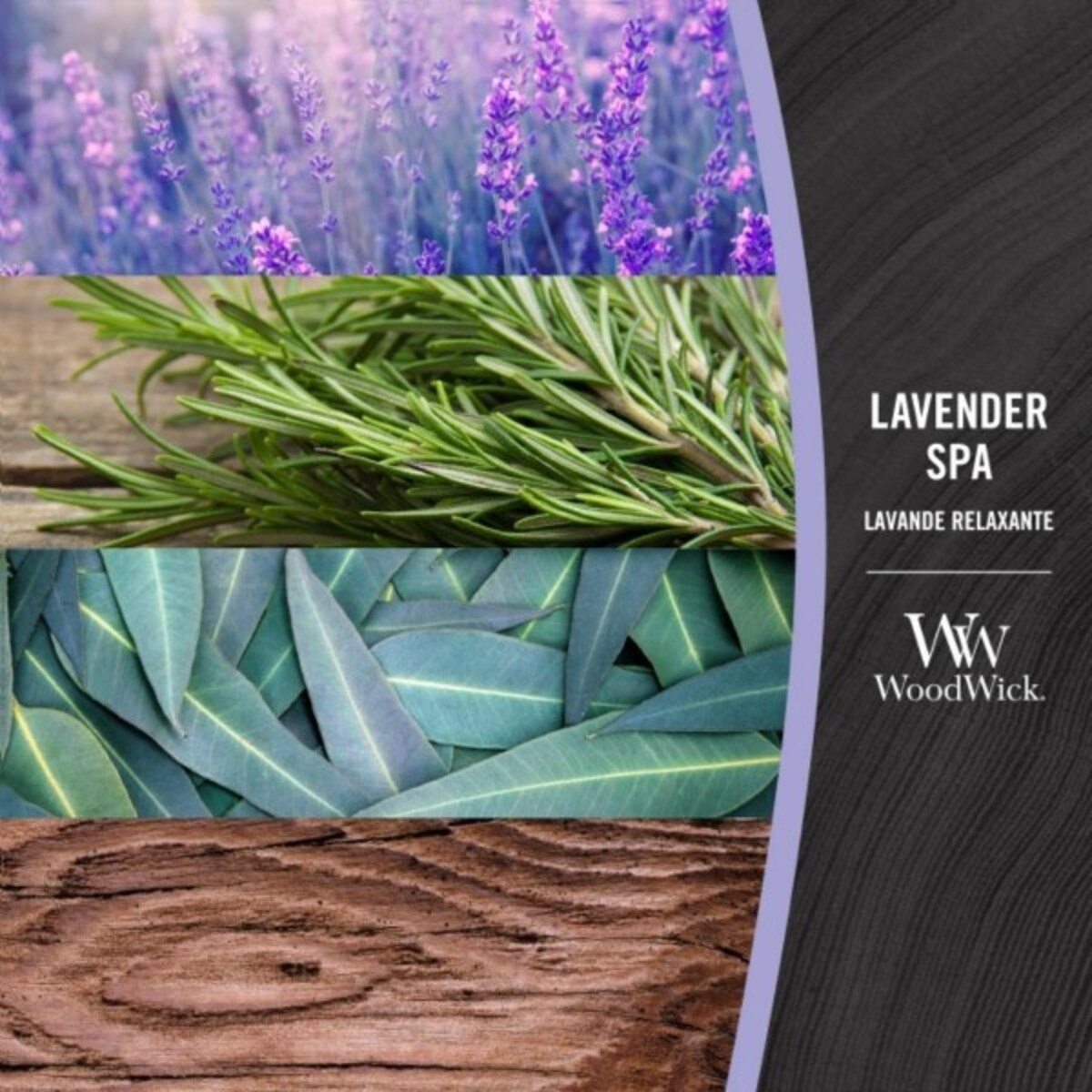 WoodWick świeca średnia LAVENDER SPA