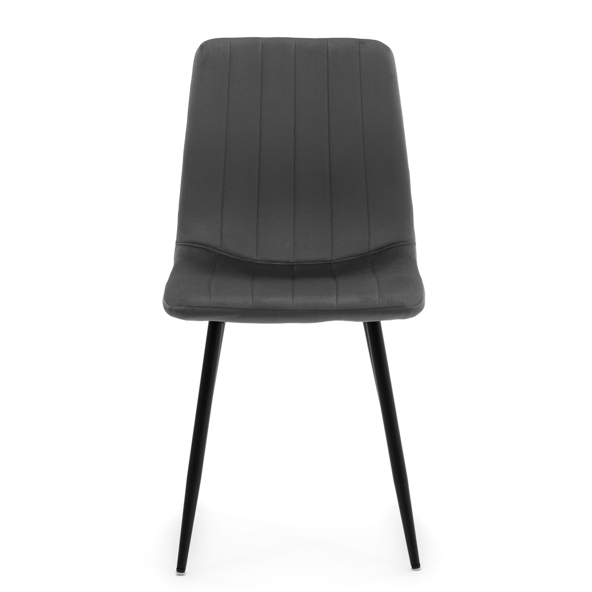 Krzesło tapicerowane do salonu jadalni GELA szary welur