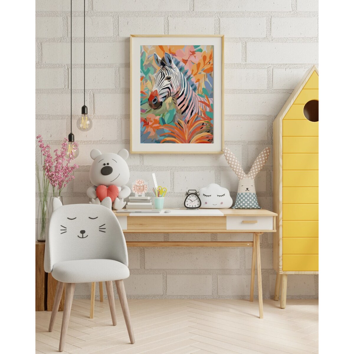 Malowanie po numerach, zestaw DIY – ZEBRA 50x70 cm- Produkt PL