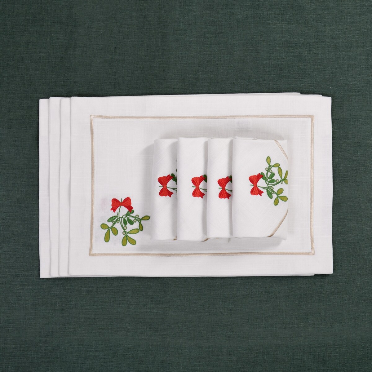 Serwetki Mistletoe Panama - 4 sztuki