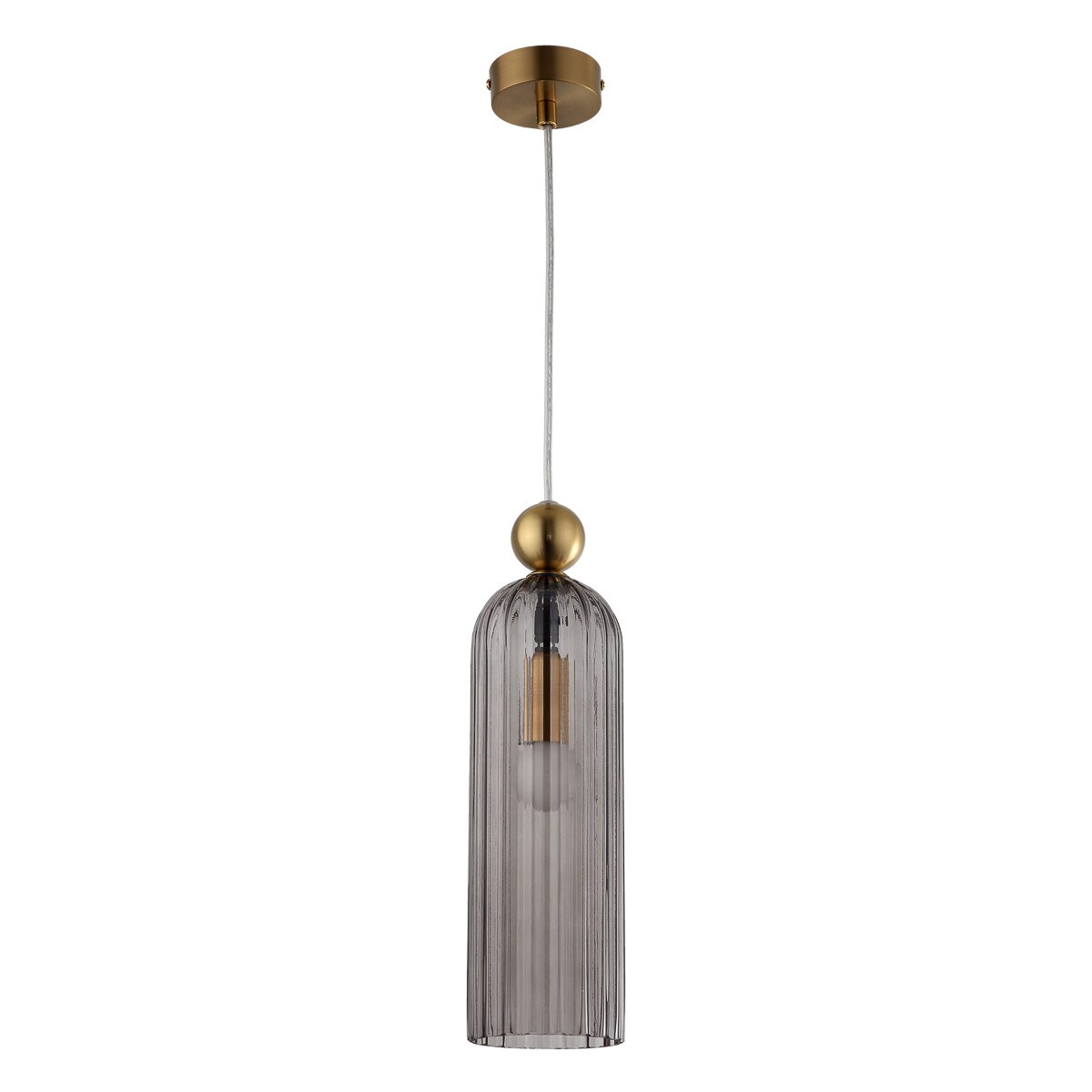 Wisząca lampa Piega LP-939/1P smoked podłużny dymiony zwis nad wyspę kuchenną