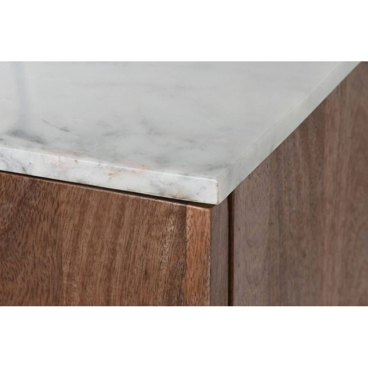 Komoda mango z marmurowym blatem 76x162,5x47 cm