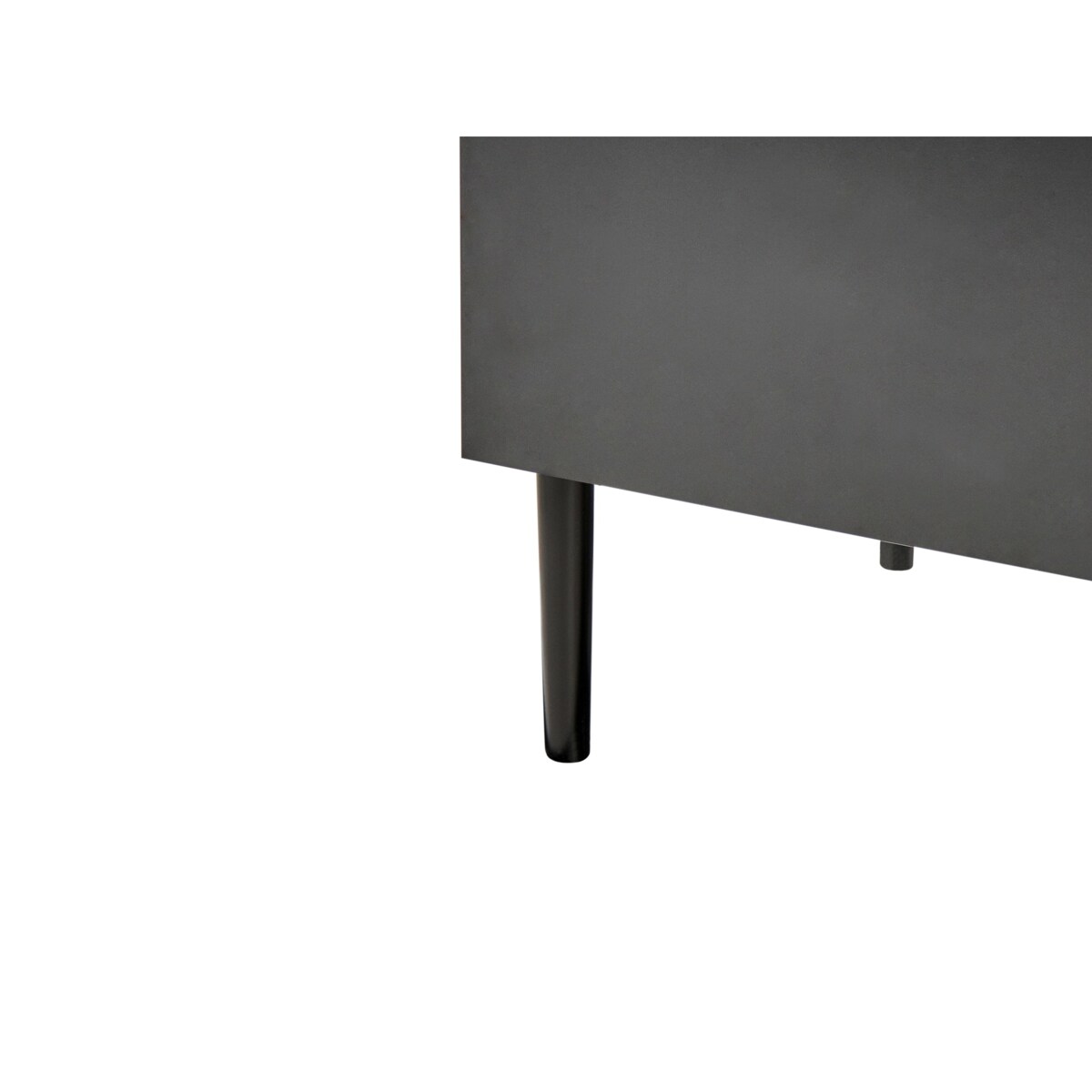 Szafka dwudrzwiowa czarny z brązowym BLYTHE