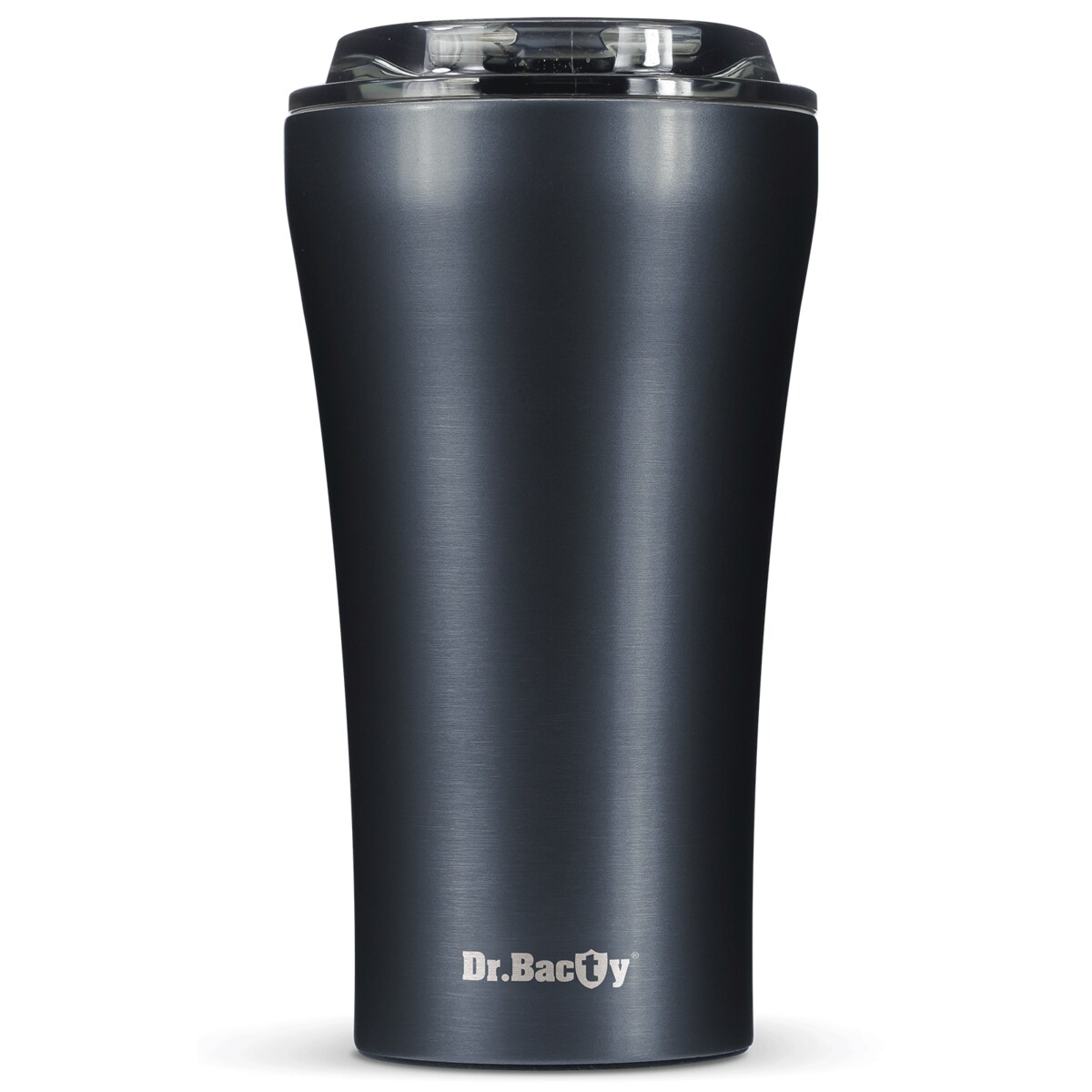 Kubek termiczny na kawę Dr.Bacty Apollo 2.0 - Smacznej kawusi - 360 ml - Gunmetal