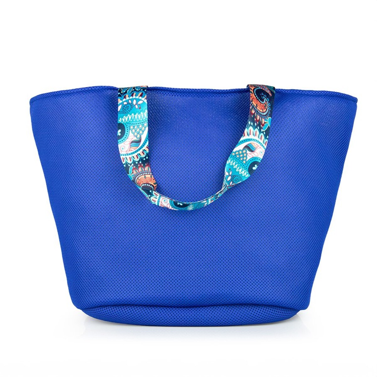 Torba na zakupy owalne dno 72X40 niebieska