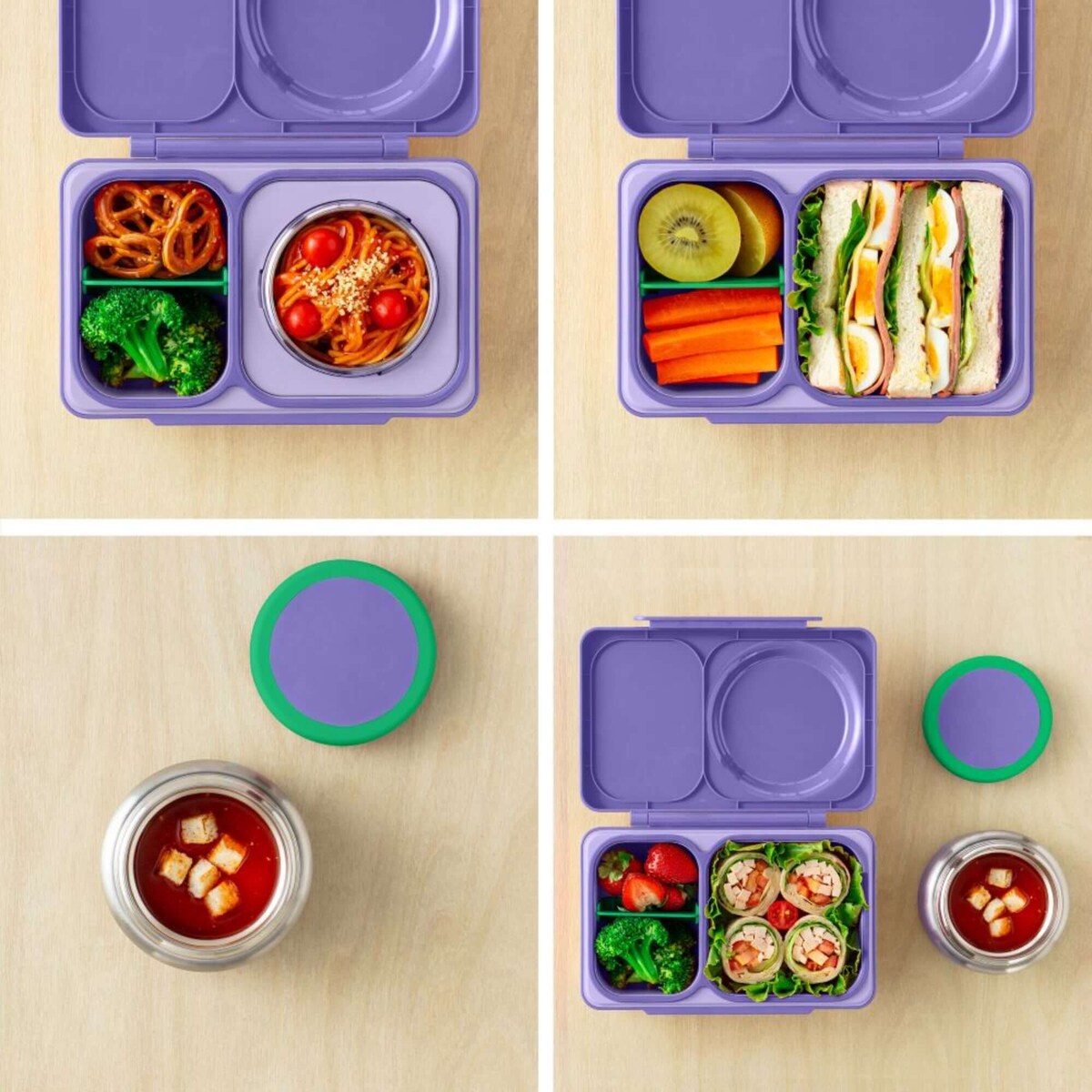 OMIE OMIEBOX UP lunch box z termosem, Galaxy Purple