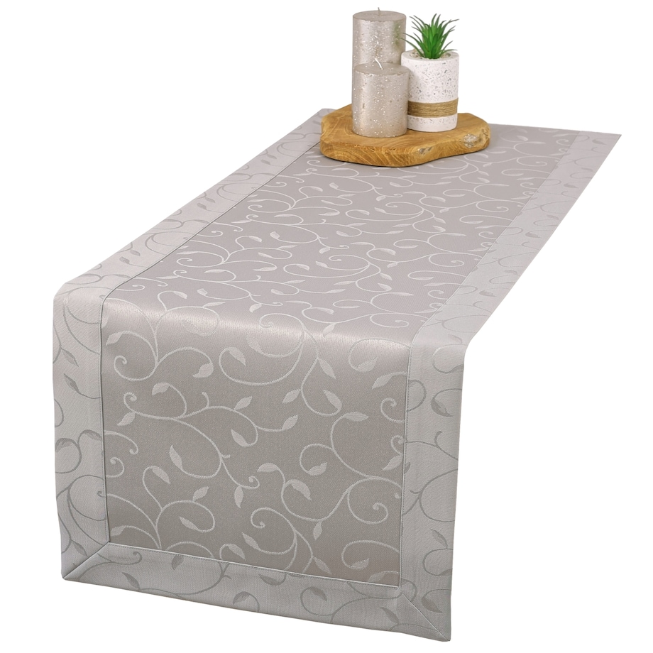 Bieżnik Dafne szary (3267) O5 - 40x140 cm - szary