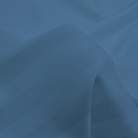 Poszewka bambusowa satyna bawełniana 70x80 z listwą Bamboo paski, chabrowe