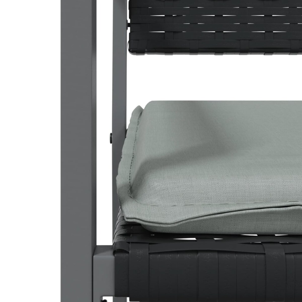 vidaXL 5-cz. zestaw mebli ogrodowych z poduszkami, polirattan i stal