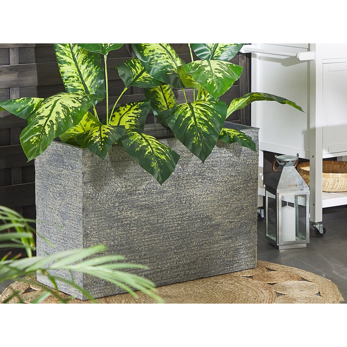 Doniczka 34 x 80 x 56 cm szara EDESSA