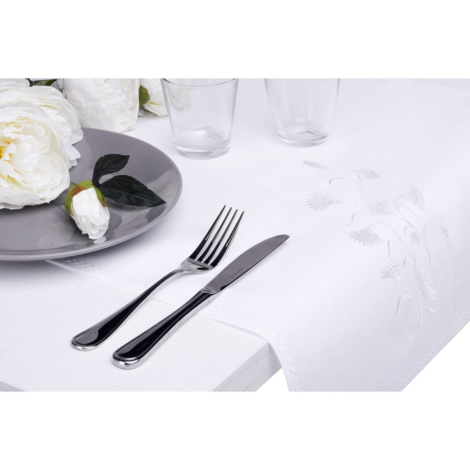 Konsimo ASTERI Bieżnik plamoodporny, biały