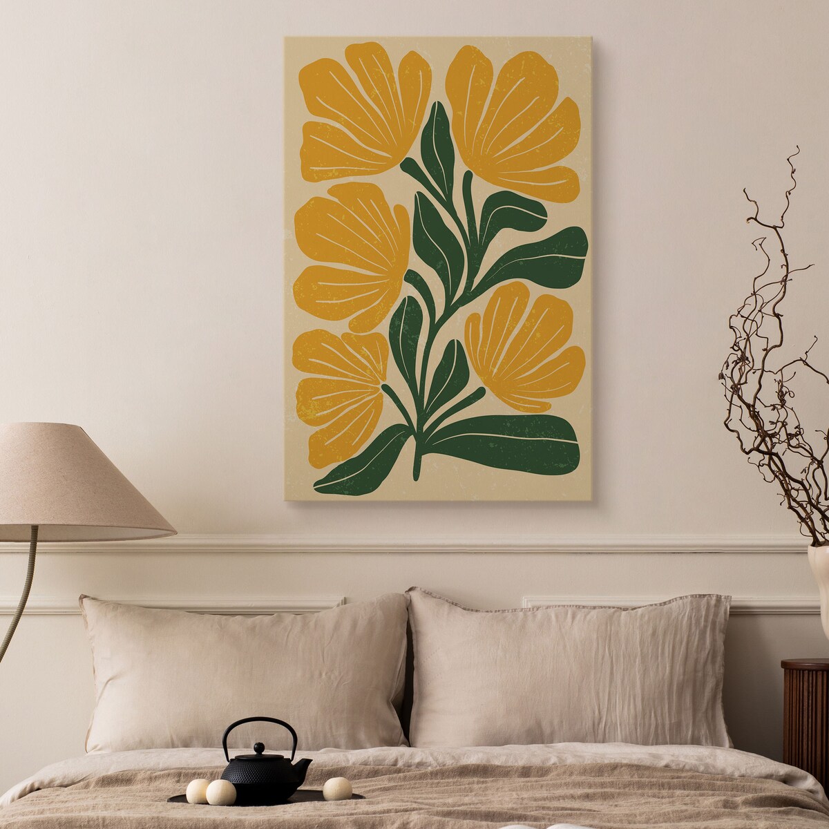 Obraz Pomarańczowy Bukiet Tropikalnych Kwiatów 30x40cm