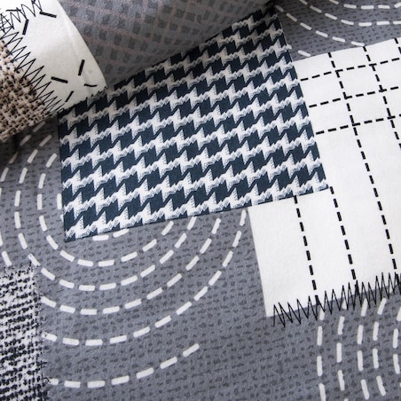 Pościel flanelowa 180x200 Ardela Grey kratka szara, Flanelove