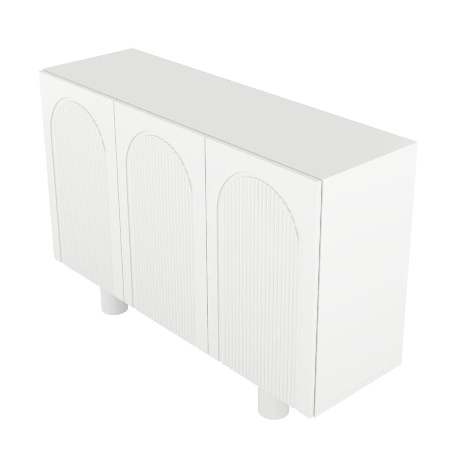 Biała komoda z łukami Skandica RITA / szer. 135 cm