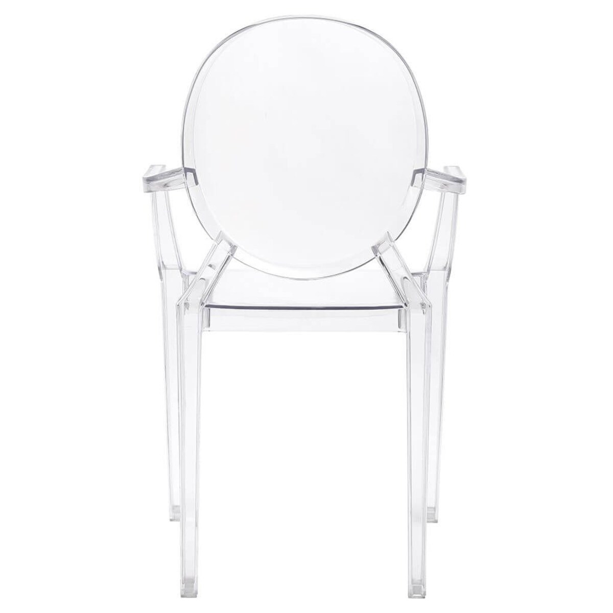 Tarasowe krzesło Louis 124-APC.CLEAR King Home transparentne