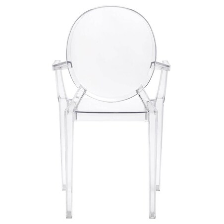 Tarasowe krzesło Louis 124-APC.CLEAR King Home transparentne