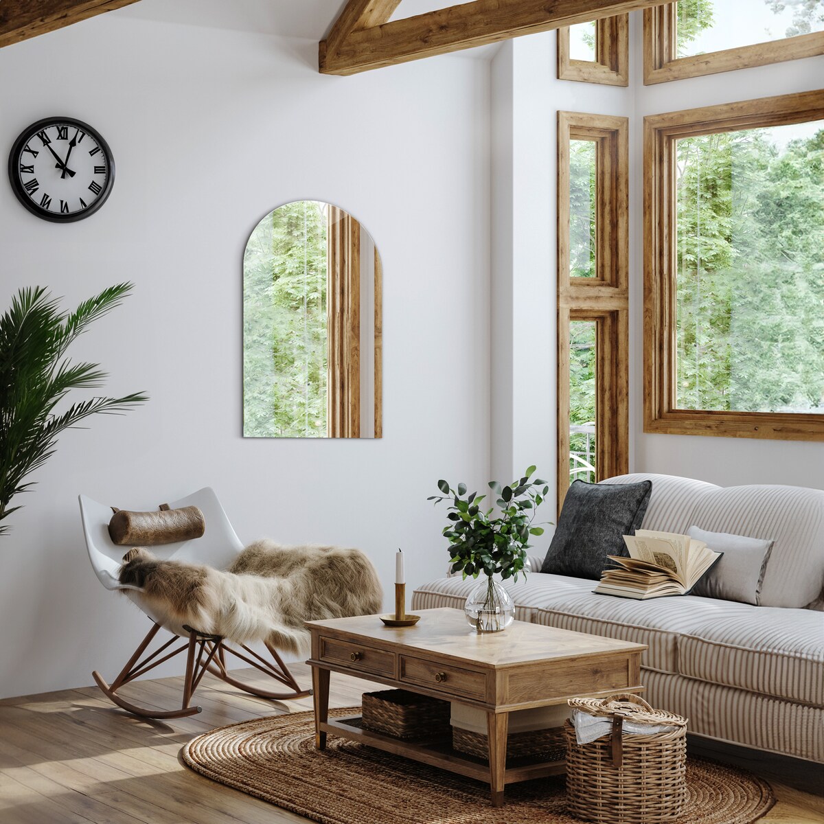 Lustro ścięty owal 60x100 cm