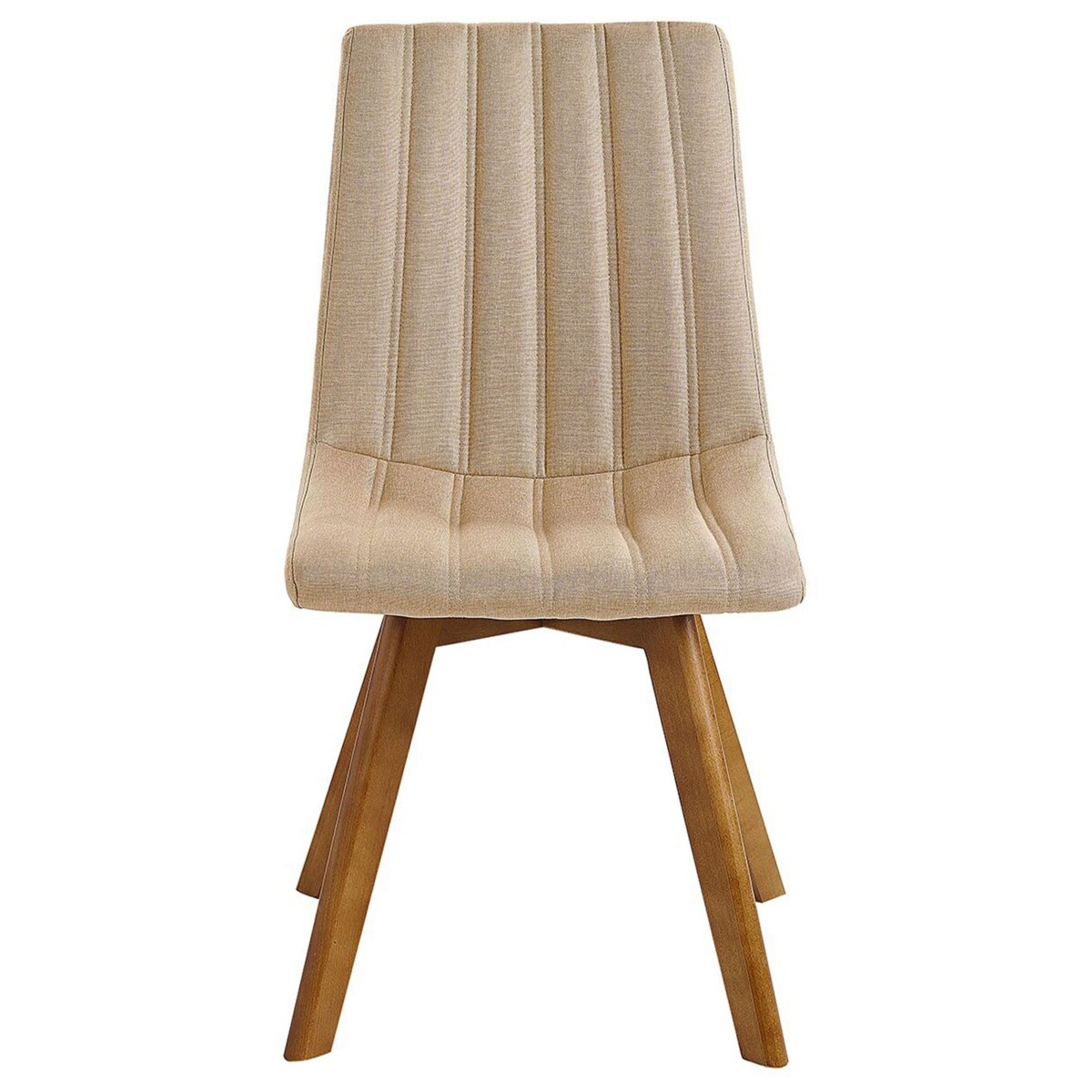 Zestaw 2 krzeseł do jadalni beżowy CALGARY