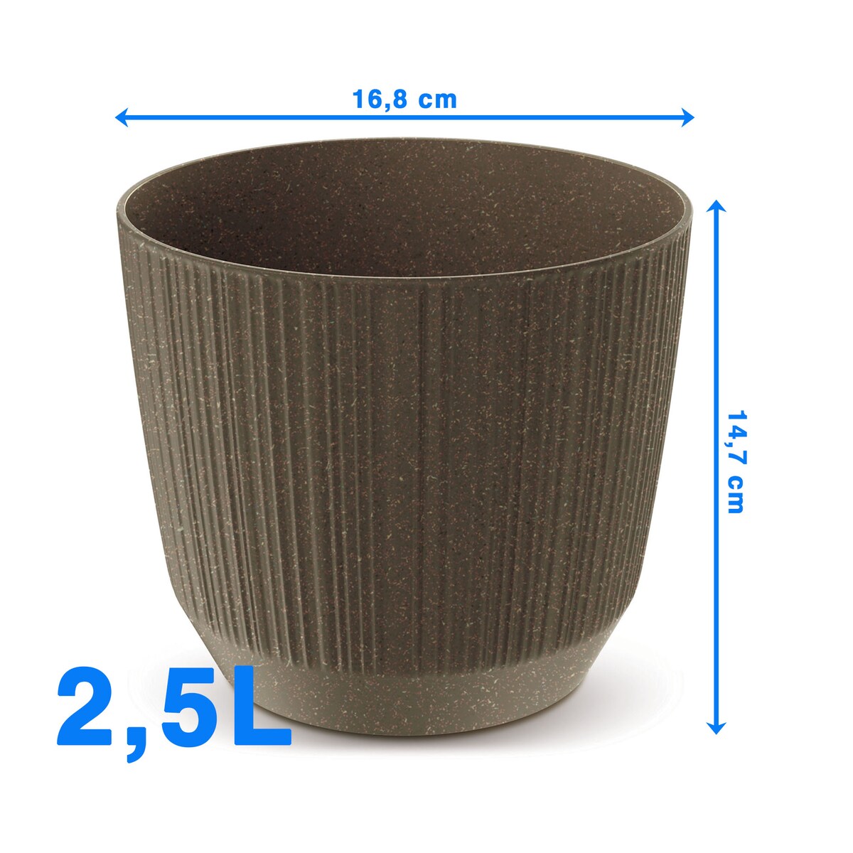 Doniczka Osłonka Domowa 16,8 Cm Ryfo Na Stół Parapet Do Domu Kawa
