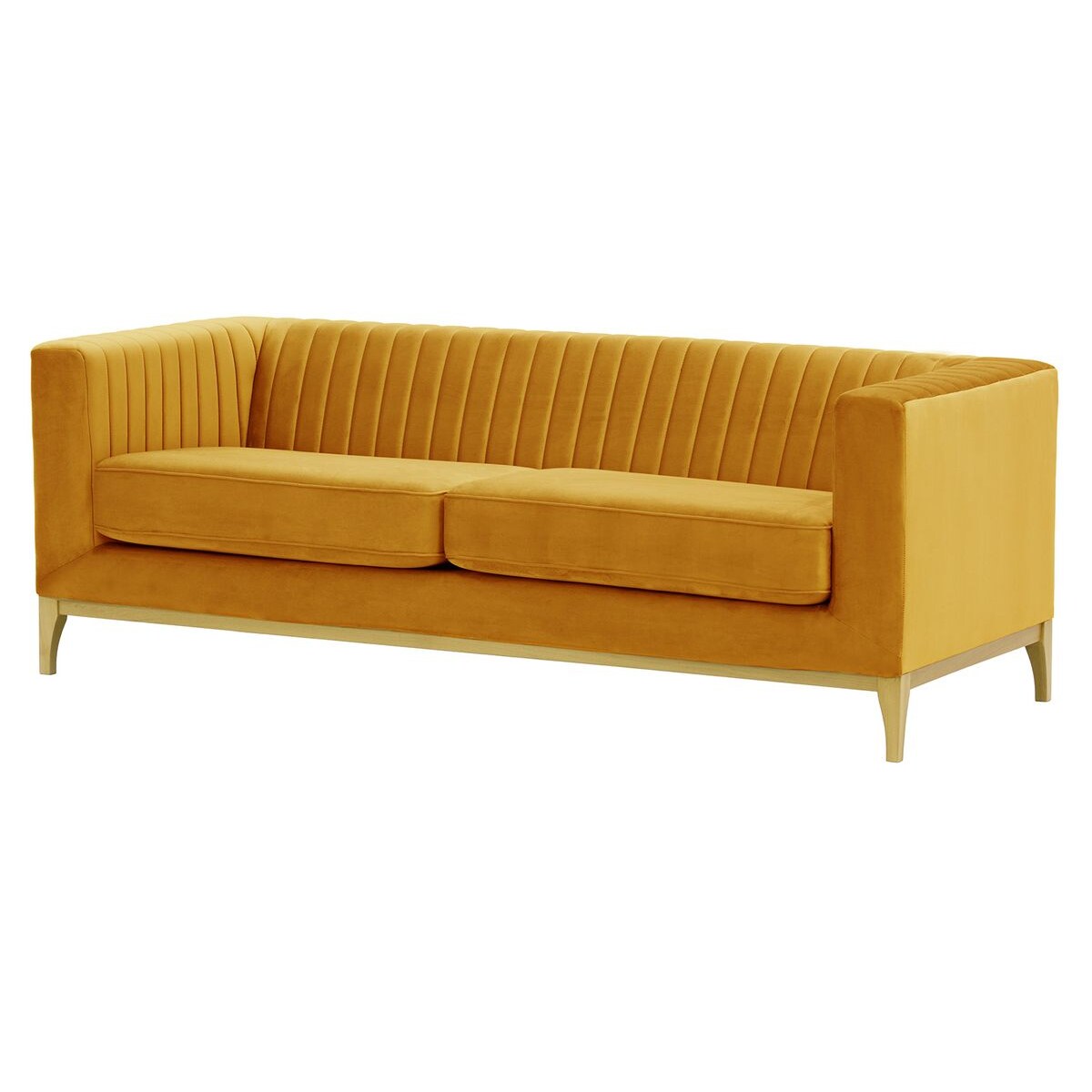 Sofa trzyosobowa Slender Wood-Velluto 8-like oak