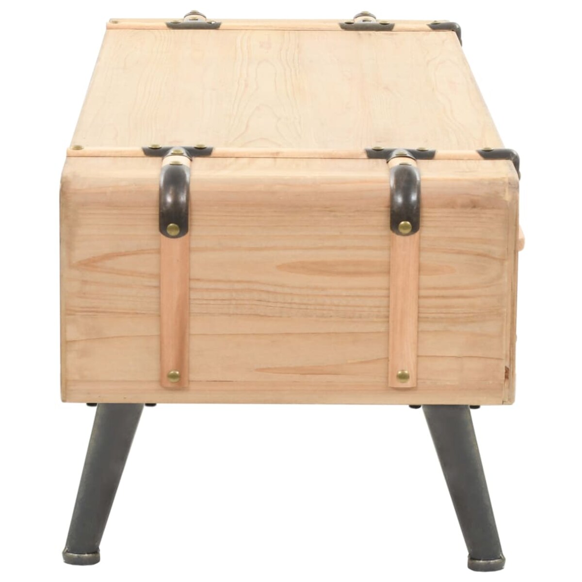 vidaXL Szafka pod telewizor, lite drewno jodłowe, 120 x 33 x 35 cm