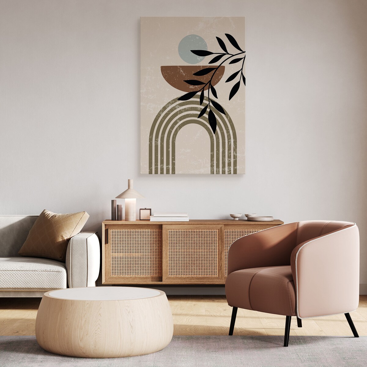 Obraz Japońska Dekoracja Perła Palma 80x120cm