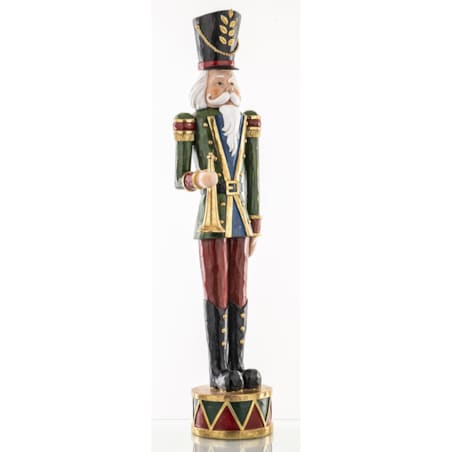 Figurka Dziadek do Orzechów 51x13x10 cm Oficer z trąbką