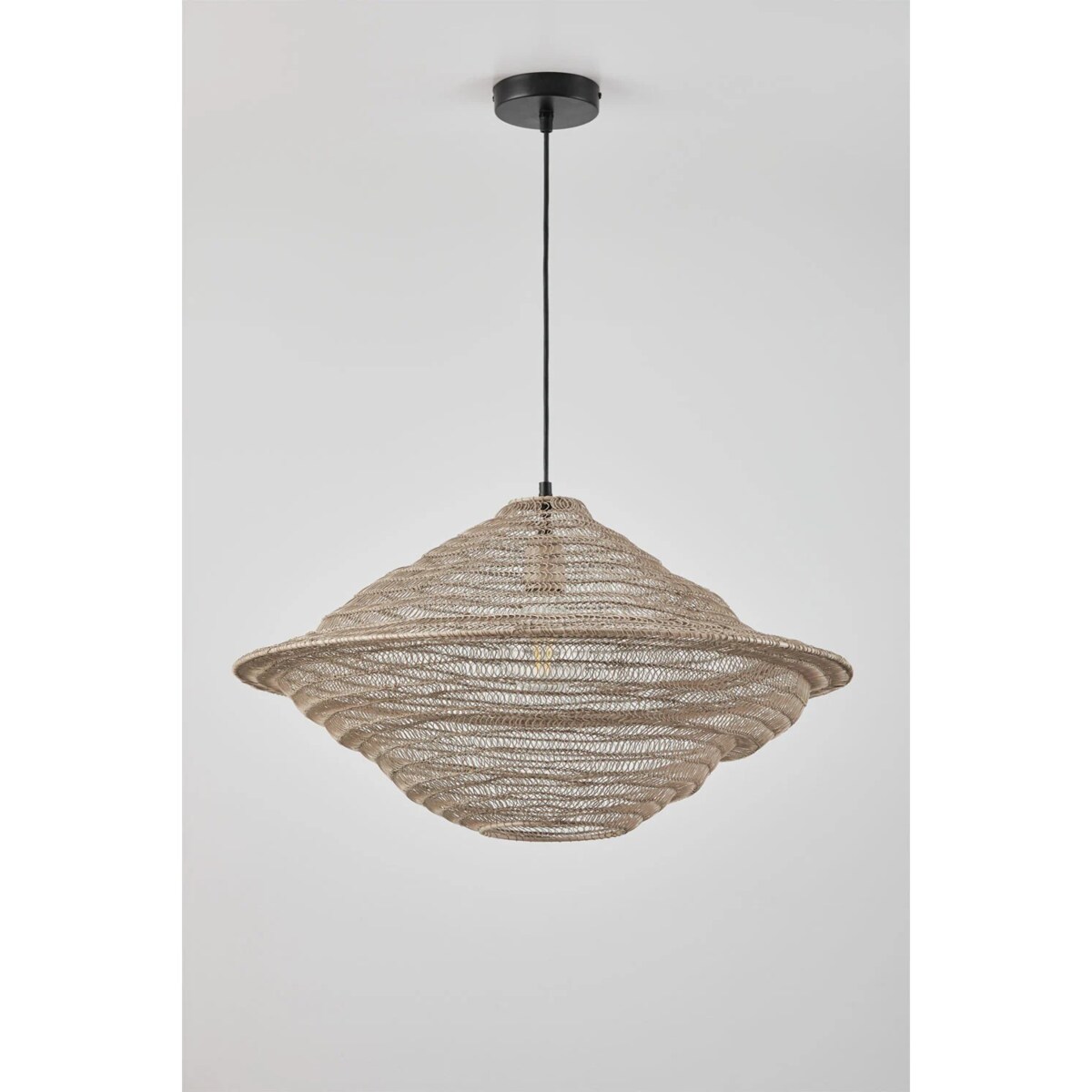 Lampa wisząca z metalowej siatki Zulma Ø65 cm