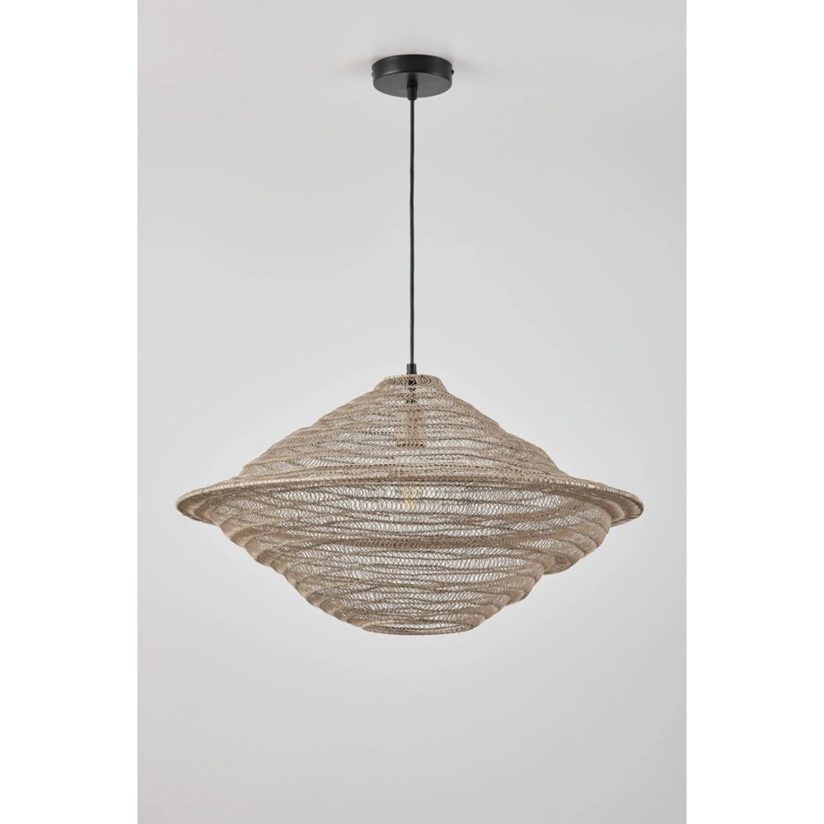 Lampa wisząca z metalowej siatki Zulma Ø65 cm