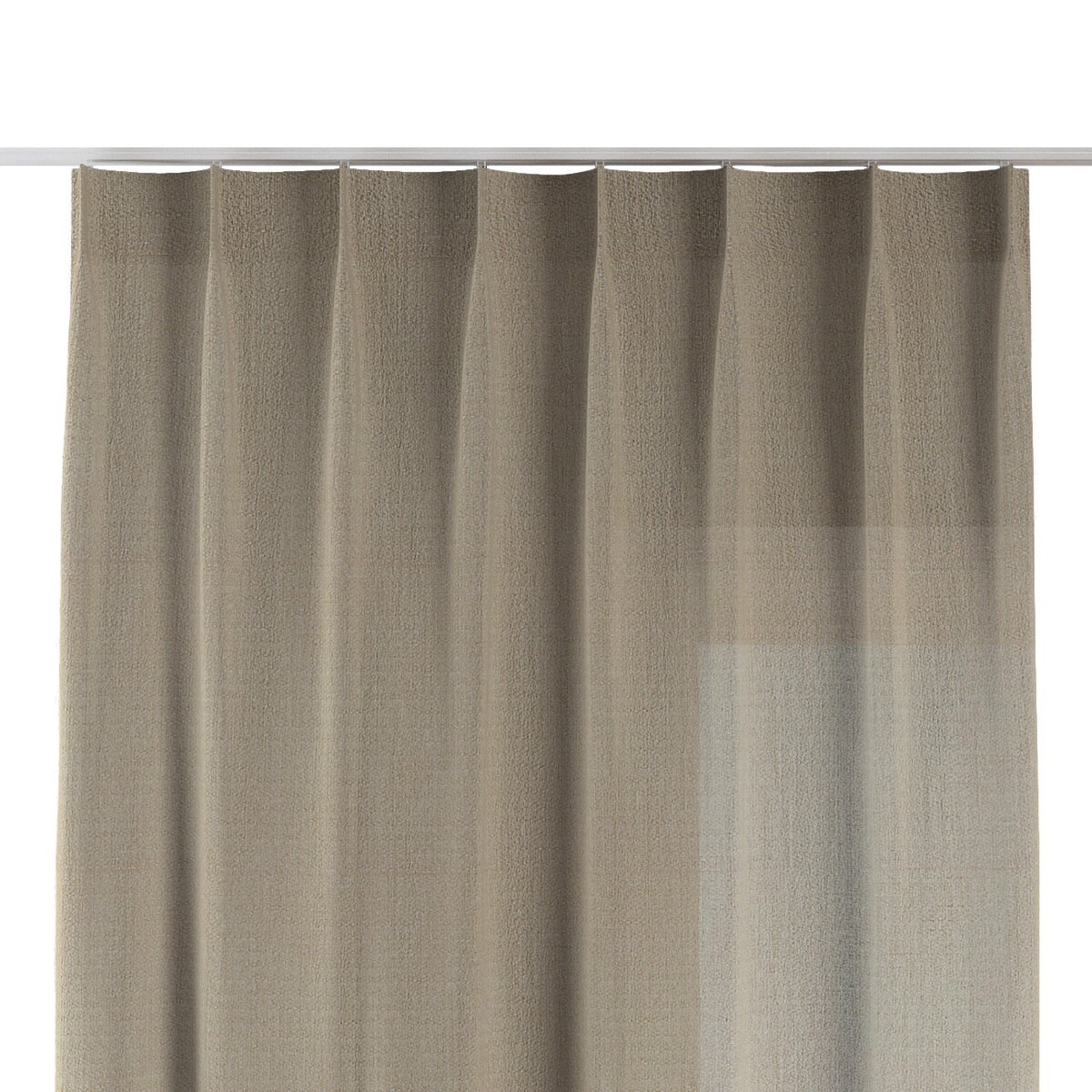 Zasłona na haczykach flex pojedynczych 130x245 ciemny beż