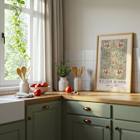 plakat william morris honeysuckle 50x70