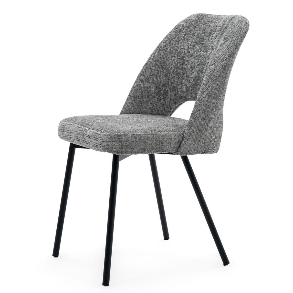 Krzesło tapicerowane MILO ciemny szary do salonu jadalni kuchni