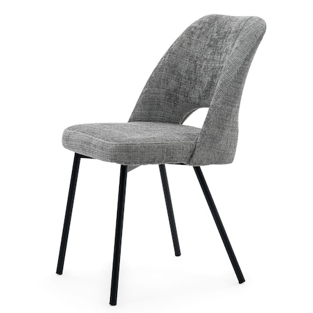 Krzesło tapicerowane MILO ciemny szary do salonu jadalni kuchni