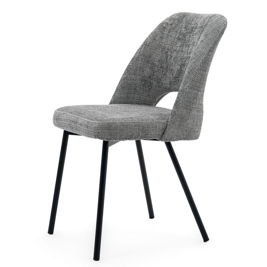 Krzesło tapicerowane MILO ciemny szary do salonu jadalni kuchni