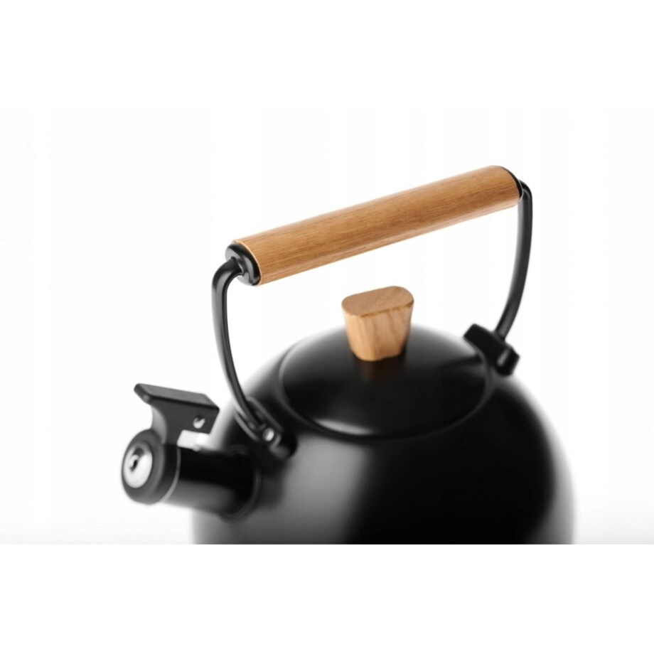 Czajnik Tradycyjny z Gwizdkiem Stalowy na Wodę Gerlach Natur 2,5 l matowy