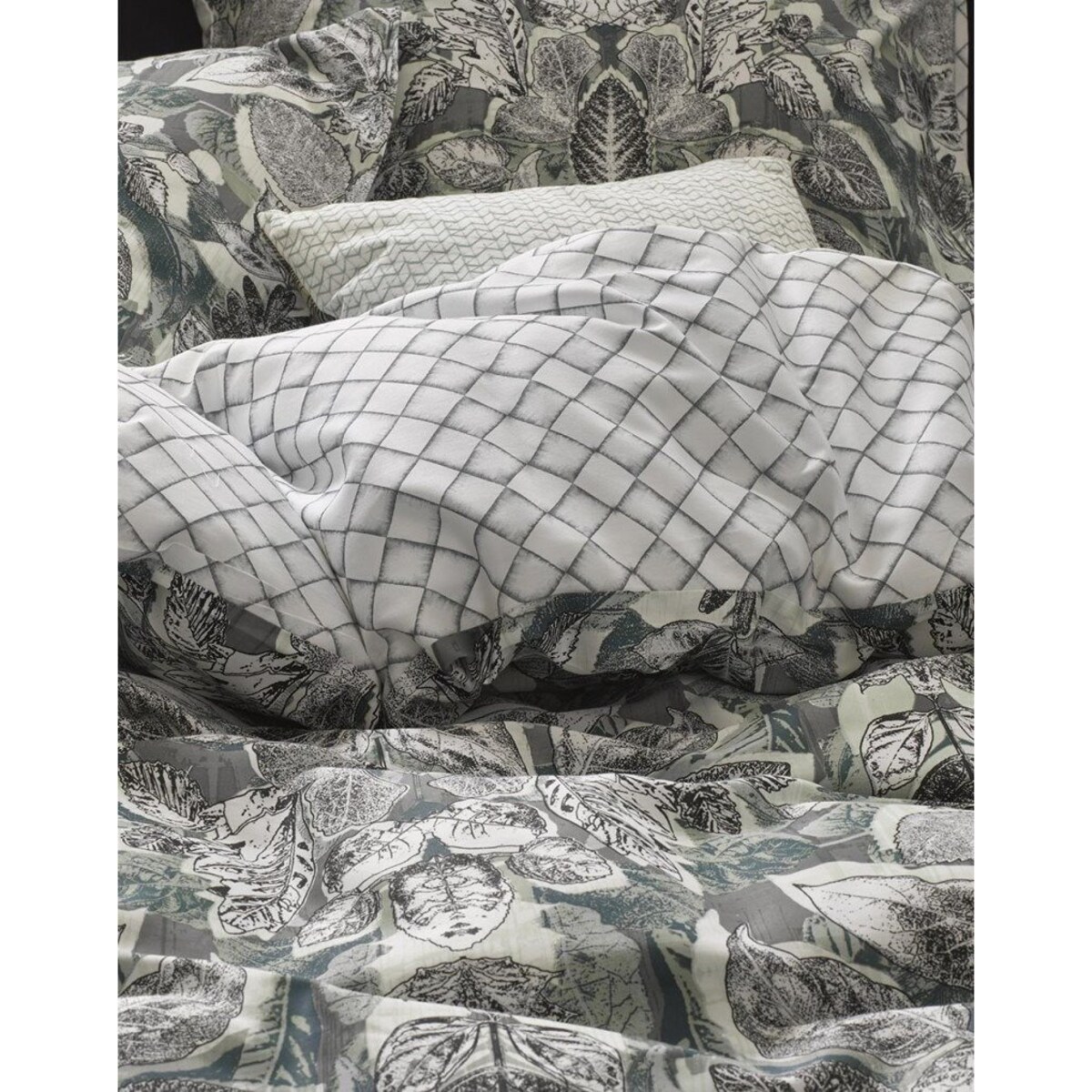 Komplet pościeli bawełnianej dla 2 osób, zestaw satynowych poszewek, 100% bawełna, 200 x 220 cm, Essenza