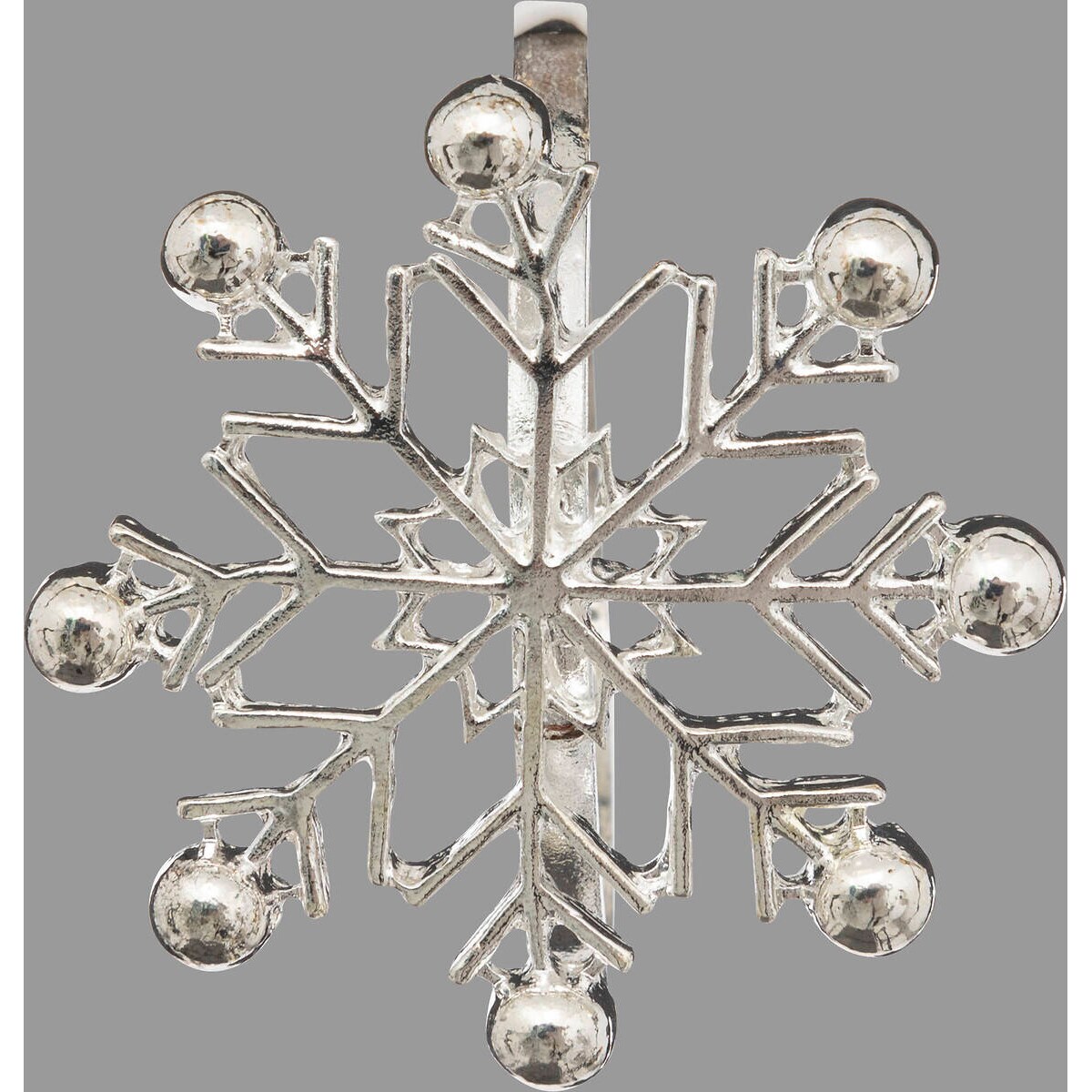 Komplet obrączek na serwetki, płatek śniegu, 2 sztuki