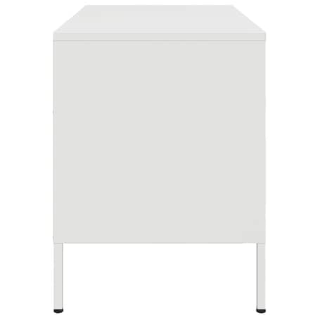 vidaXL Szafka pod telewizor, biała, 68x39x50,5 cm, stalowa