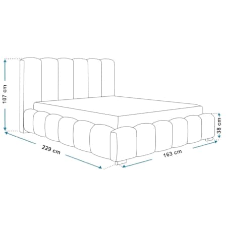 Łóżko do sypialni 140x200 BEN 18 z pojemnikiem na pościel- czarne