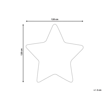 Dywan dziecięcy kształt gwiazdy 120 x 120 cm różowy SIRIUS