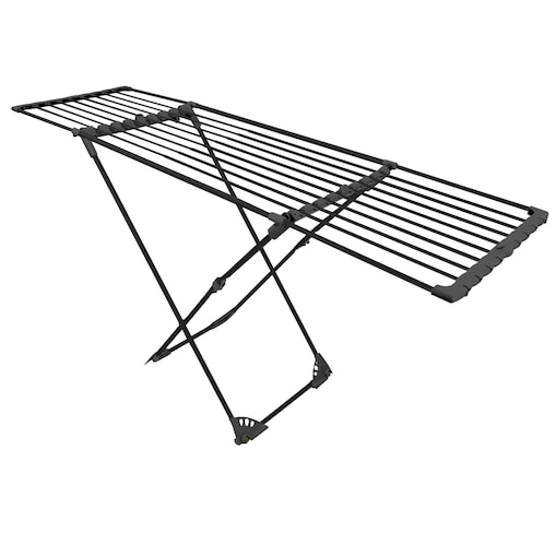 Suszarka na pranie do ubrań bielizny stojąca teleskopowa 20m Massido Ursula czarna