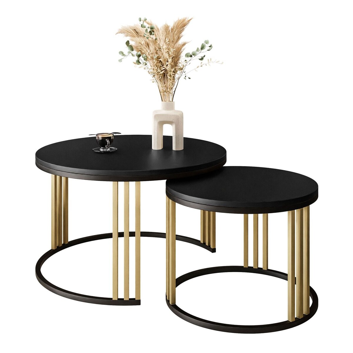 Stolik kawowy 2w1 LORI MIX czarny mat