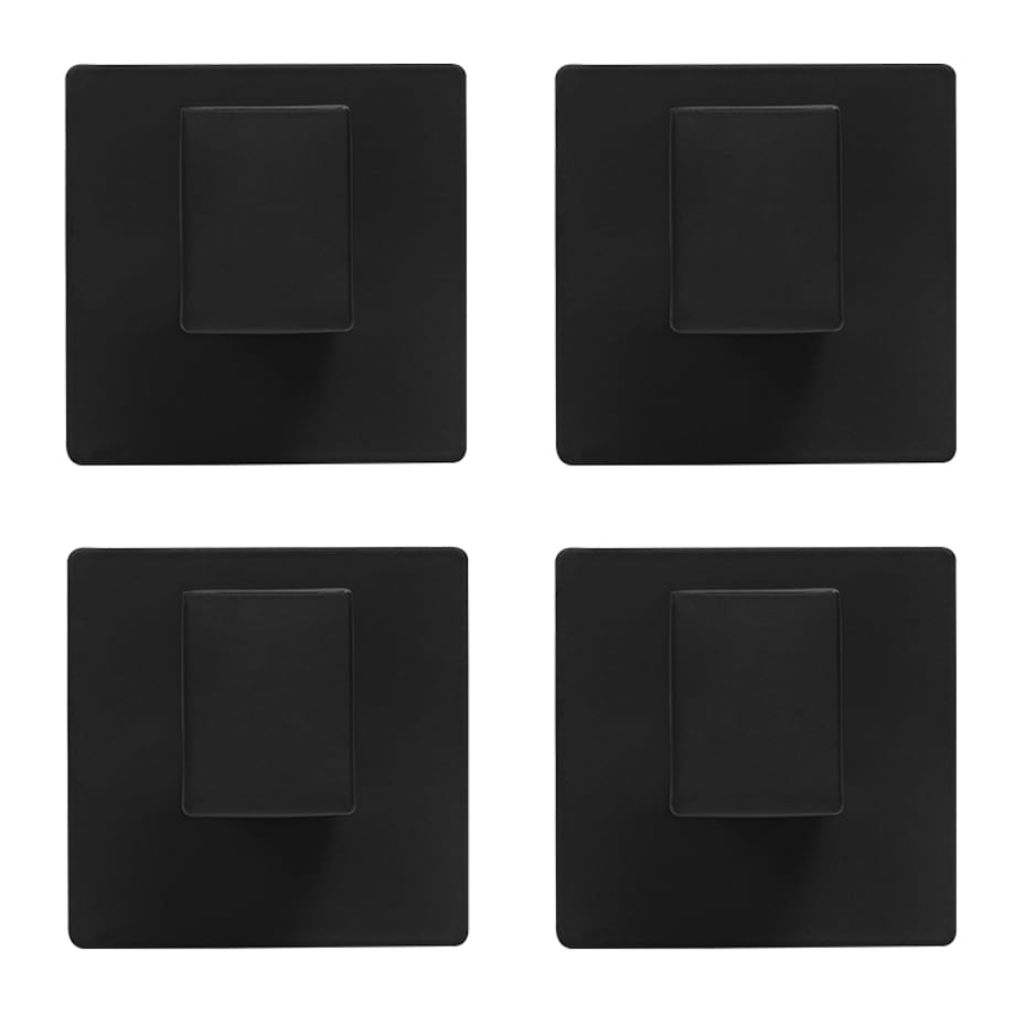 Wieszaki ścienne samoprzylepne czarne zestaw 4 szt. komplet