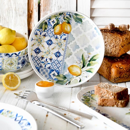 VILLA ITALIA Talerzyk deserowy śniadaniowy 20 cm porcelanowy LIMONETTI