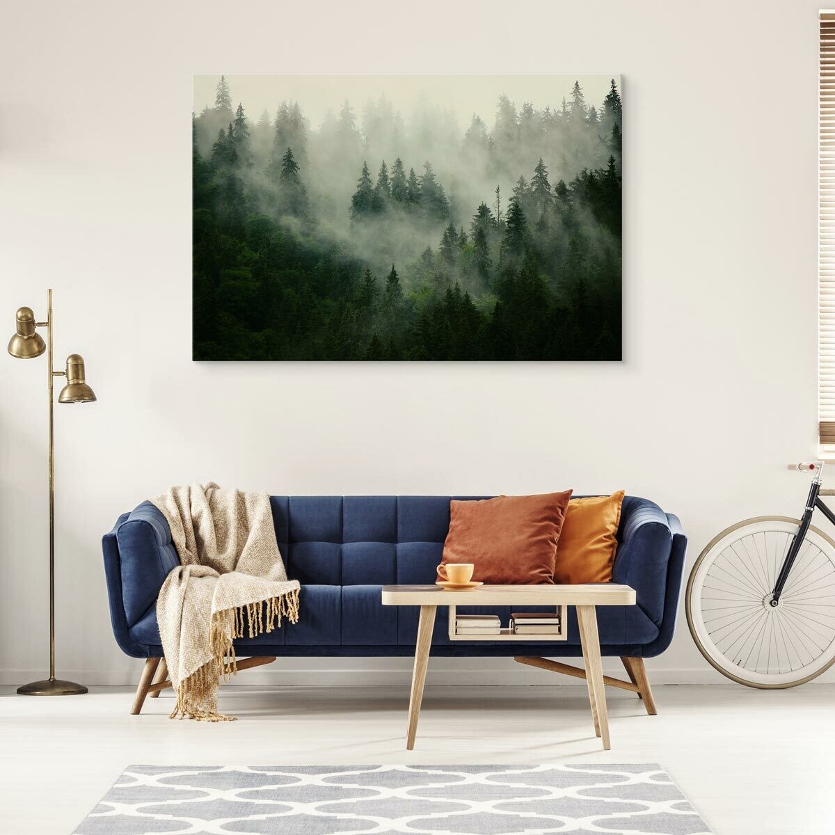 Obraz CANVAS Las WE MGLE 70x50cm