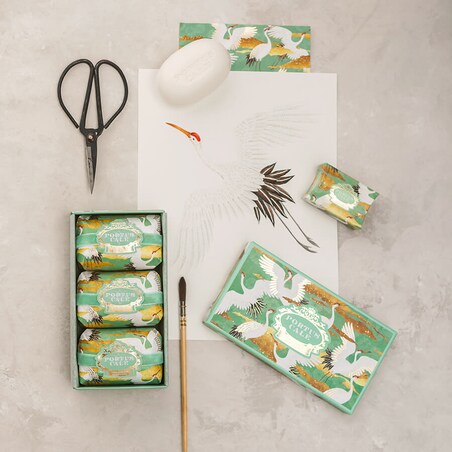 Mydła w kostce Portus Cale White Crane 3szt