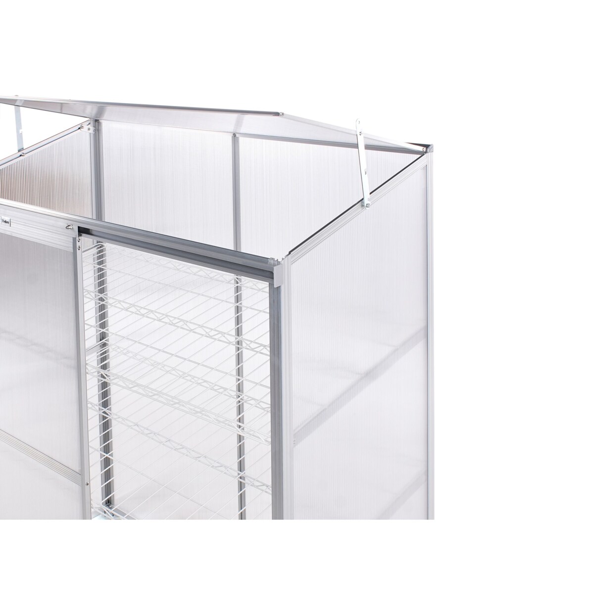 Szklarnia balkonowa LECCE Srebrny 59 cm